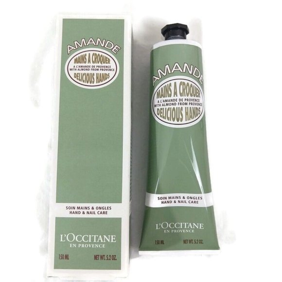 Loccitane Almond Delicious Hand And Nail Cream - 5.2oz/ 150ml. NIB